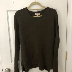 dark olive green sweater